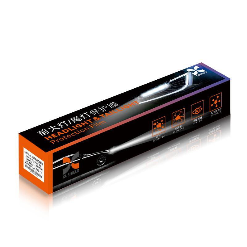 XUSHIELD Wysokiej jakości TPH TPU Farby samochodowe Tint Film Light Czarny dym Czarny ogon Light Farby Tint Film