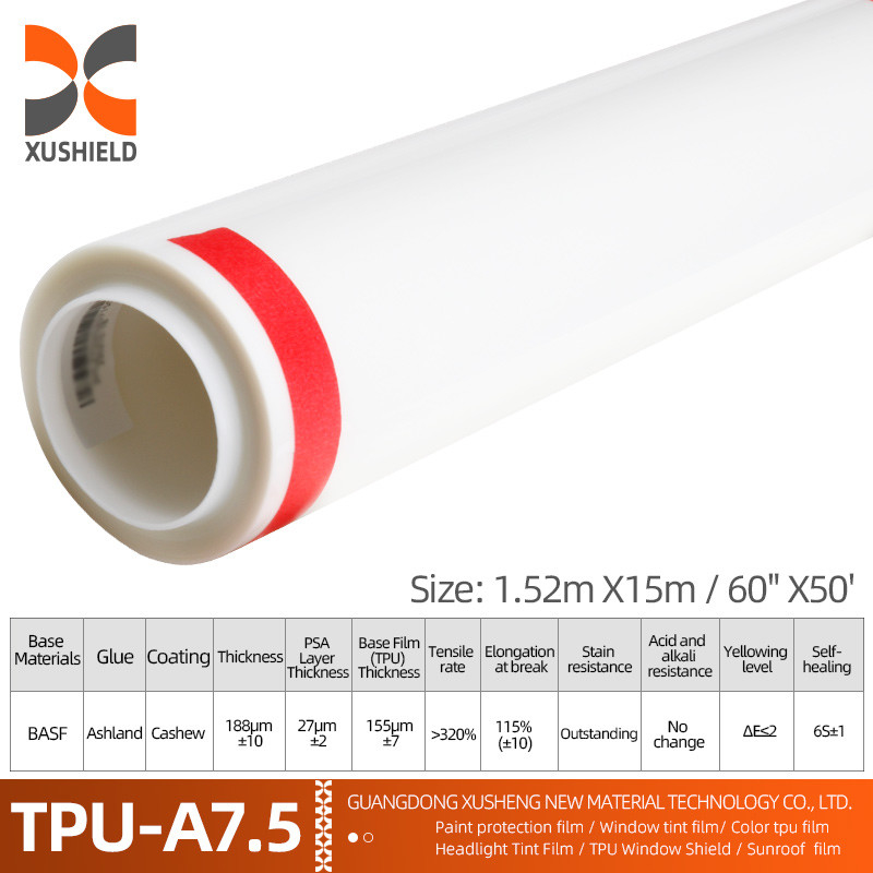 XUSHIELD Producent Wholesale Clear Car Film Samoprzylepny Film Ochronny TPU PPF