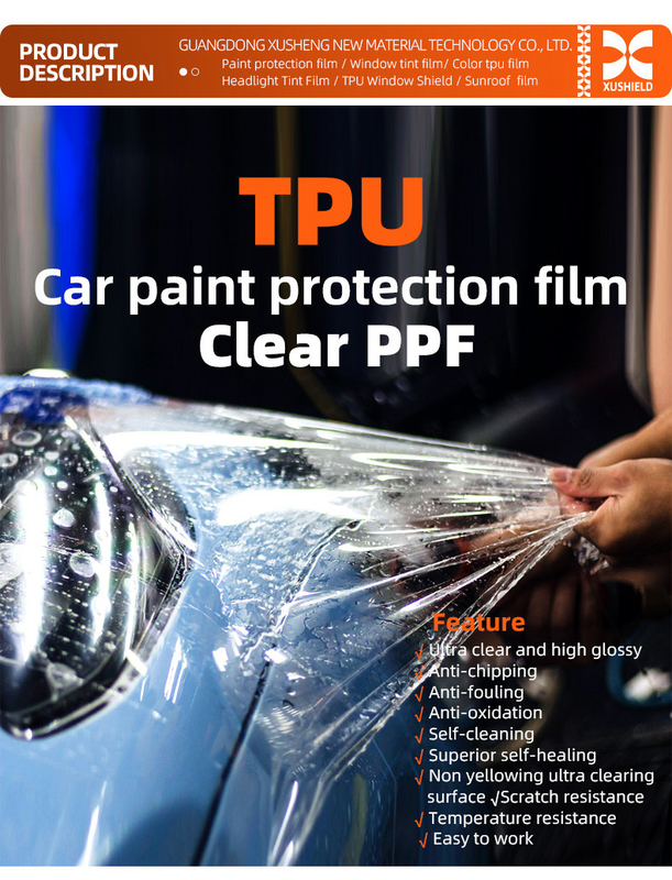 Tpu 1,52m*15m Przejrzysty Ppf Film Ochronny Od Farby Do Samochodu