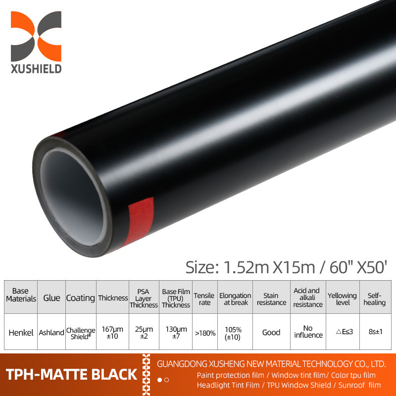 TPH 1.52*15M Wysokiego połysku CLEAR Transparent Adhesive Car Body Paint Protection Ppf Film
