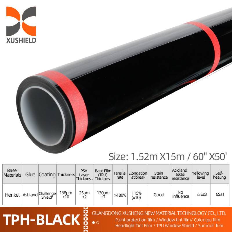 XUSHIELD PPF Film przeciw zadrapaniach samorehabilitujący się PPF TPH Gloss Clear Car Body PPF Protective Paint Film dla samochodów