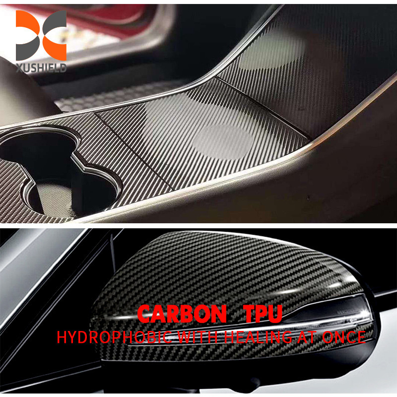 TPU Włókno węglowe Samochód Ppf Ochrona reflektor Tpu Film Farba samochodowa Ochrona Film Tph Pro Kolorowy Mat Ppf Samoleczenie