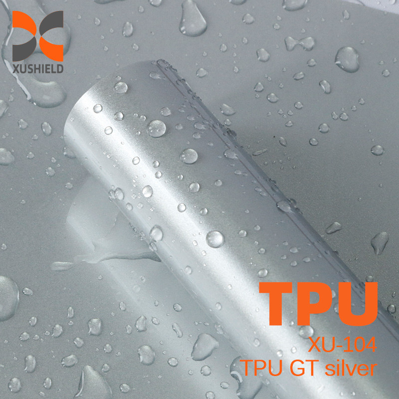 TPU GT srebra 1,52*17m Super Glossy Auto wrap Anti-Scratch Self-Healing Transparent Paint TPU PPF Film ochronny Roll Film ochronny samochodowy