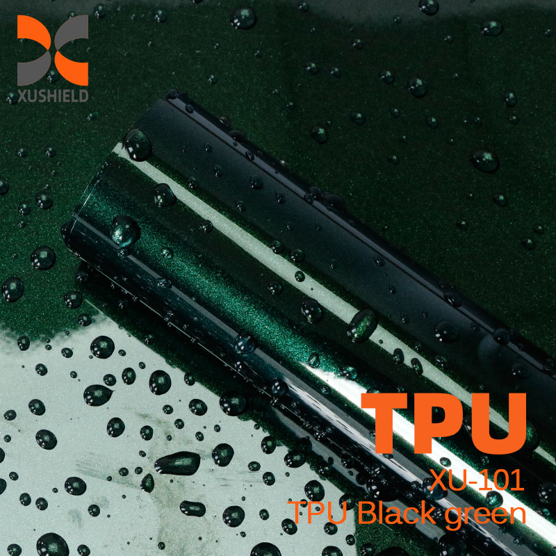 TPU Czarny zielony Filmy samochodowe Zmiana koloru PPF Płynny metal Czerwony Auto 1.52*17m/roll Ppf Film ochronny farby Kolorowy film PPF