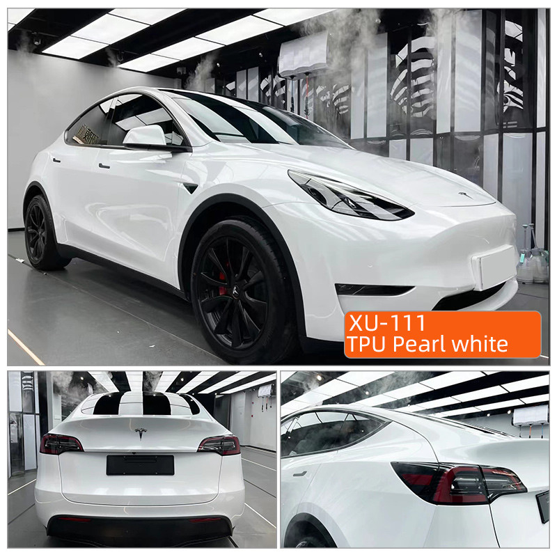 TPU Perłowy biały Wysokiej jakości TPU PPF Film Przeciwdrażający zadrapania samoleczenie PPF TPH Gloss Clear Car Body PPF Film ochronny dla farby samochodowej