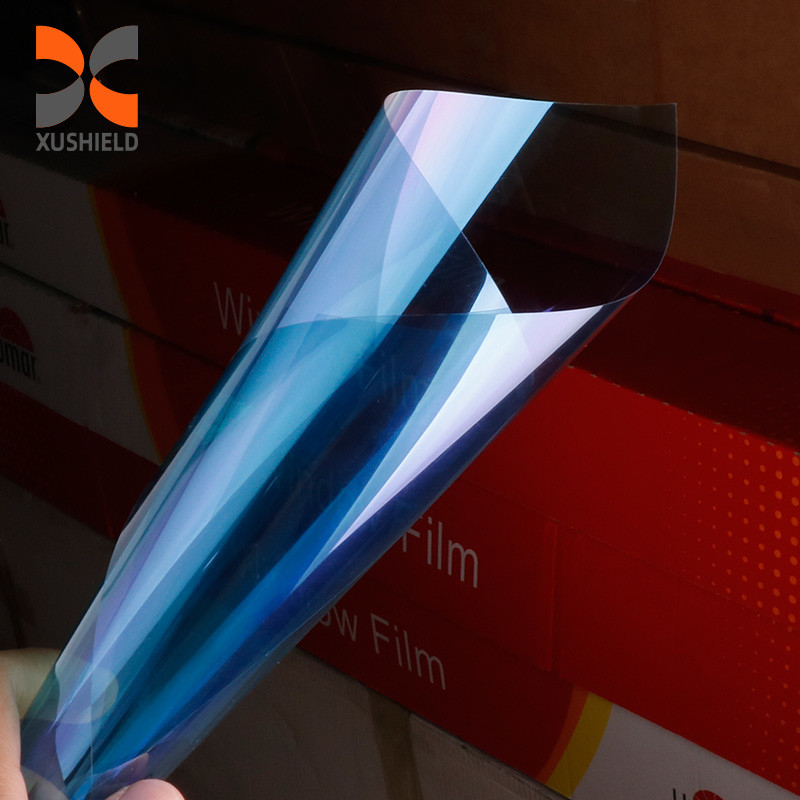 Purple Light Dazzle Color Side Rear Block Color Ppf Most Popular Chameleon Color Changing Window Film For Car Window Tinting