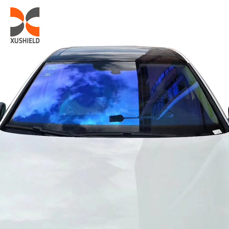 Purple Light Dazzle Color Side Rear Block Color Ppf Most Popular Chameleon Color Changing Window Film For Car Window Tinting